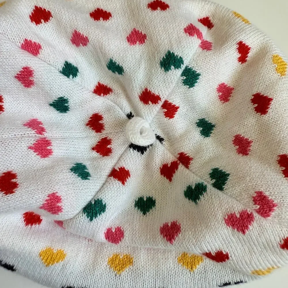 NEW Janie and Jack Heart Beret 0-6 Months
